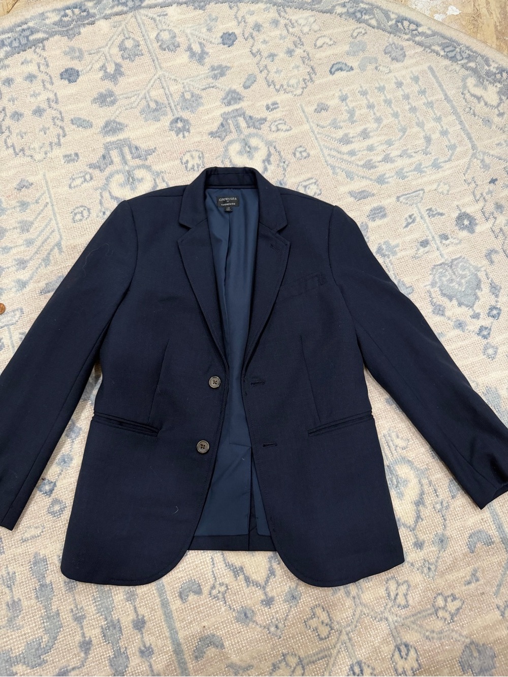 J. Crew Boys' Navy Blazer - Classic Notch Lapel